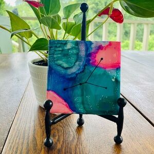 Cancer Zodiac Constellation Ceramic Decor - Office Decor - Coasters - Handmade